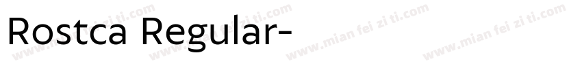 Rostca Regular字体转换